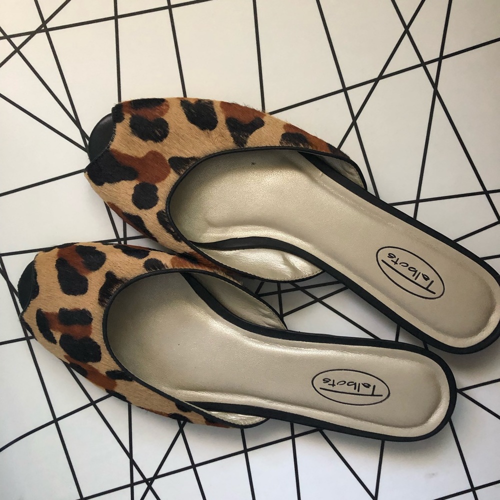 Vintage Talbots Leopard Mules 🐆💋